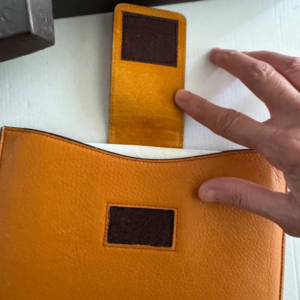 Gucci Orange Leather Sleeve